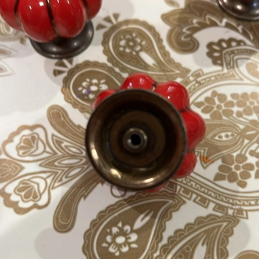 EUC Set: Red Drawer knobs